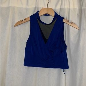 Blue Crop Top